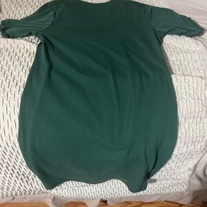 SHEIN Dark Green short Sleeve Dress